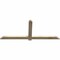 Ekena Millwork Eugene Rough Sawn Timber Gable Bracket, Douglas Fir, 72"W x 30"H x 2"D x 4"F, 10/12 Pitch GBW072X30X0204EUG00RDF - alternate 5